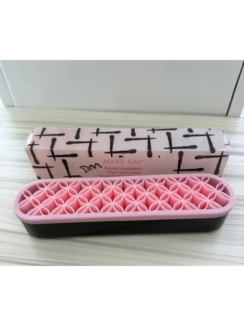 Mary Kay Brush Organizer New In Box Pink Black Makeup Brush Holder Stand